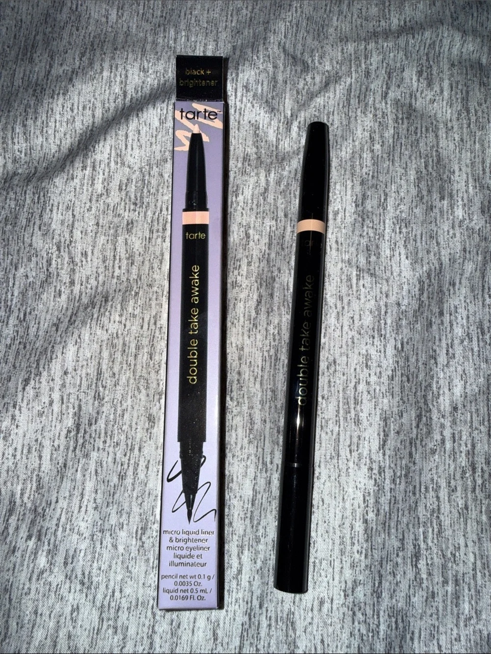 tarte Double Take Awake Dual-Ended Eyeliner in Black with Nude Accent